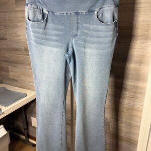 DG2 Diane Gilman Light Blue Flared Jeans 665